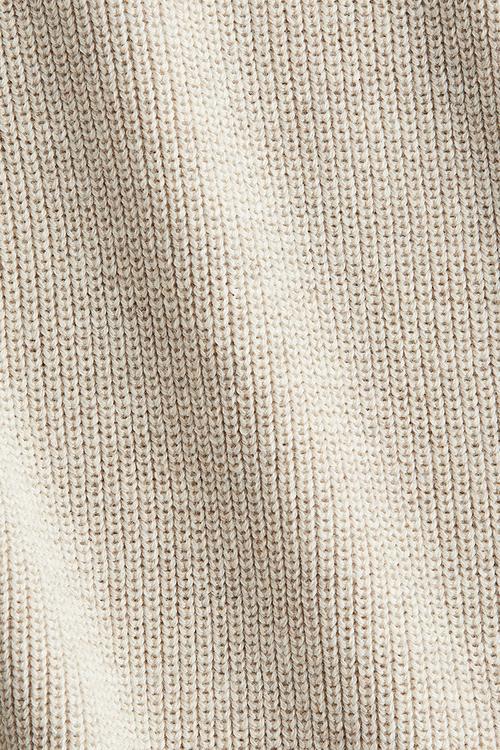 Rib-knit jumper - light beige