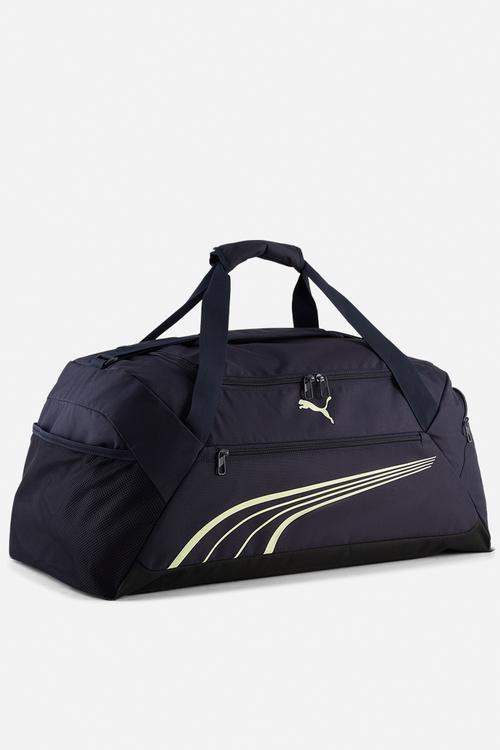 Puma Fundamental Medium Sports Bag - New Navy-Apple Spritz