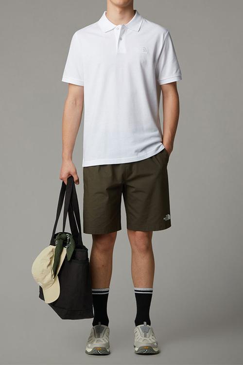 Essential regular polo - tnf white