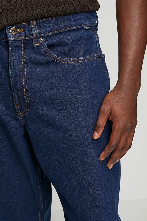 Check-5 Loose Denim Pant - Darkwash Blue