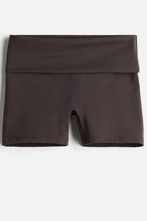 Sports cycling shorts with softmove™ - brown