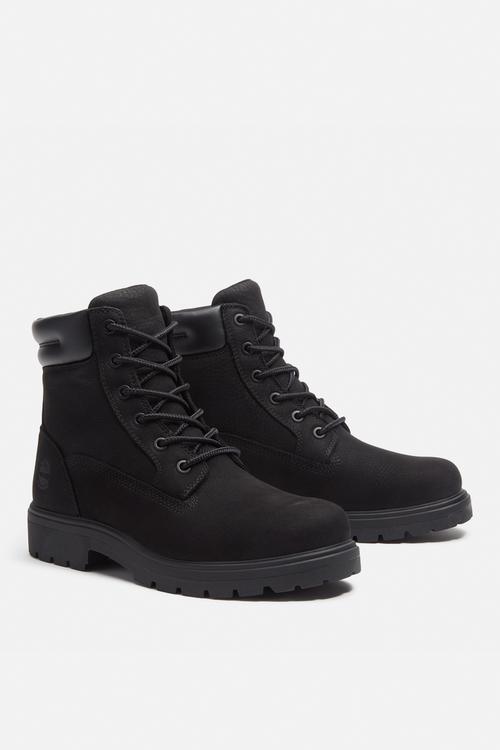 Auburn falls 6 inch lace up waterproof boot - black nubuck