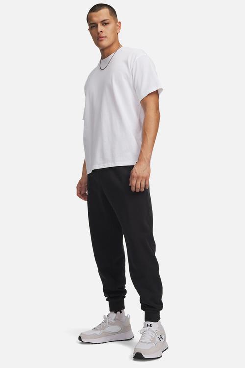 UA Rival Fleece Joggers - Black/White