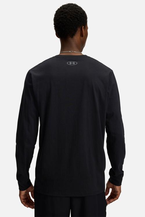 UA SPORTSTYLE LEFT CHEST LS Tee  - Black/Pitch Gray