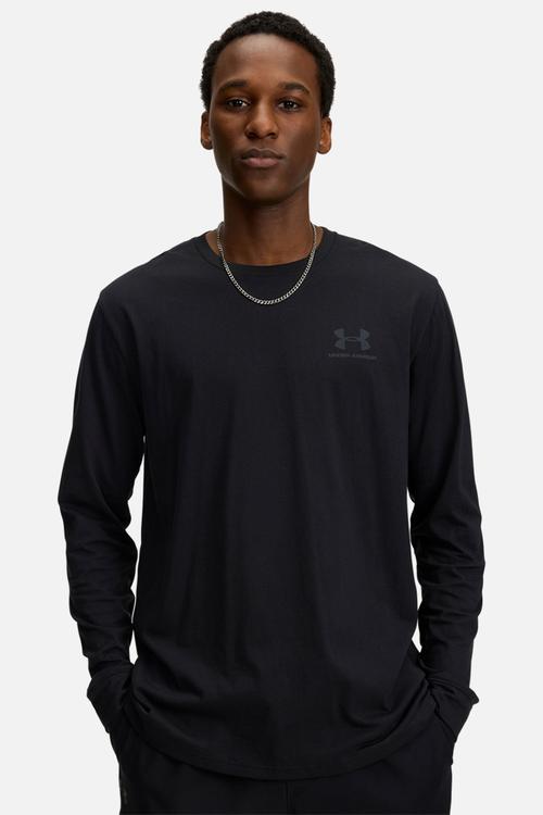 UA SPORTSTYLE LEFT CHEST LS Tee  - Black/Pitch Gray
