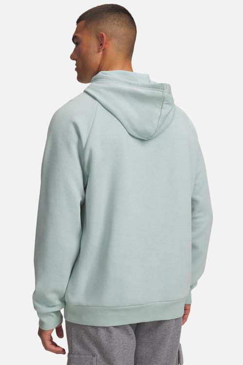 UA Rival Fleece Logo Hoody - Enamel Blue/Refresh Mint