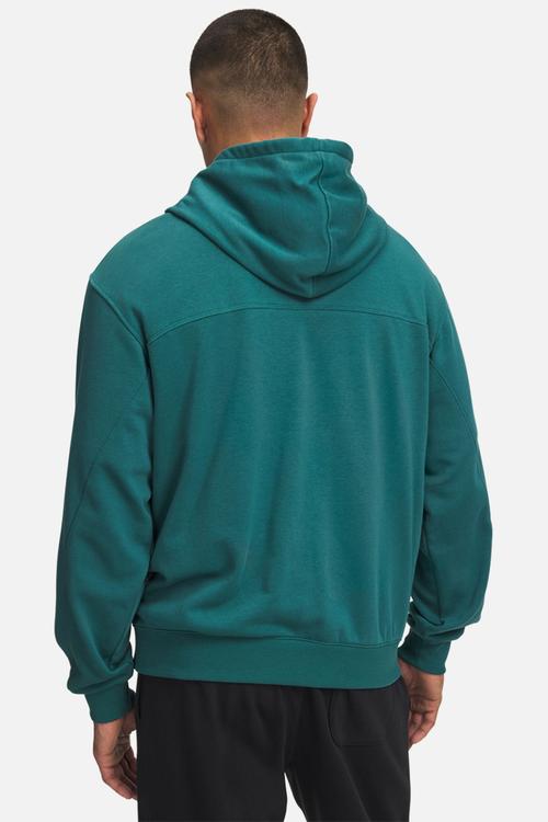 UA Rival LW Graphic Hoodie - Rack Green/Black