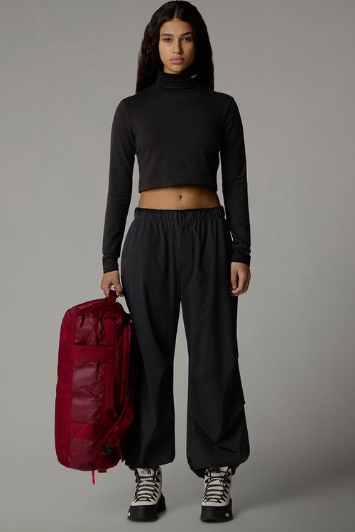 W Zumu Ls Slim Tee - Tnf Black