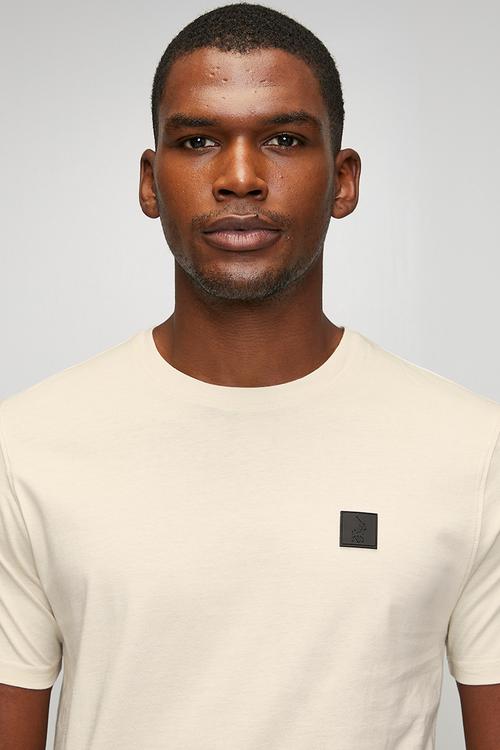Jensen Rubber Badge Short sleeve Tee - Ecru