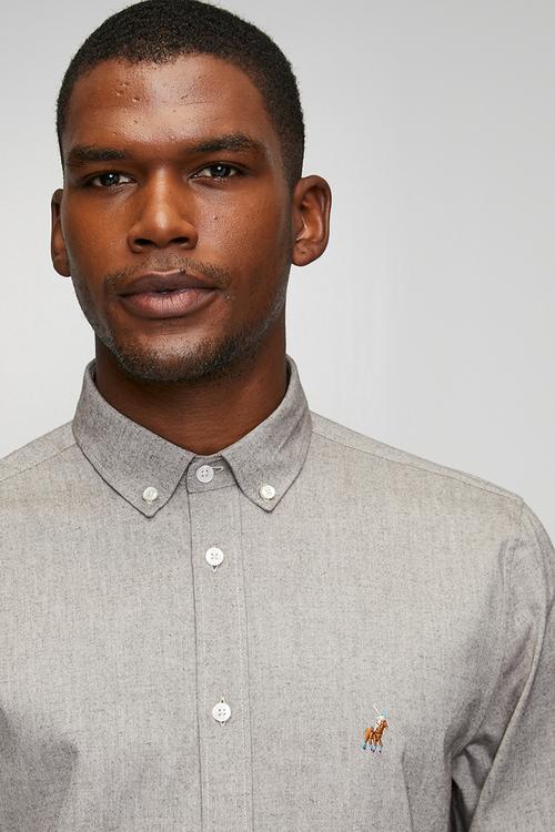 Iman Ls Oxford Shirt Iman - Brown