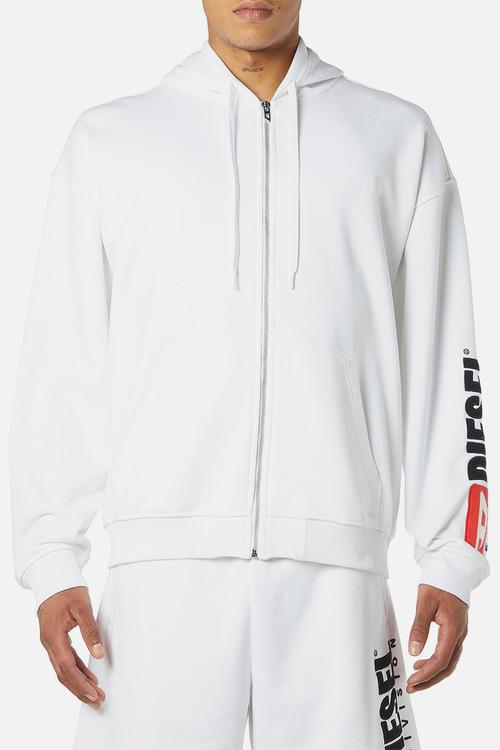 S-BOXT-ZIP-HOOD-DIV - White