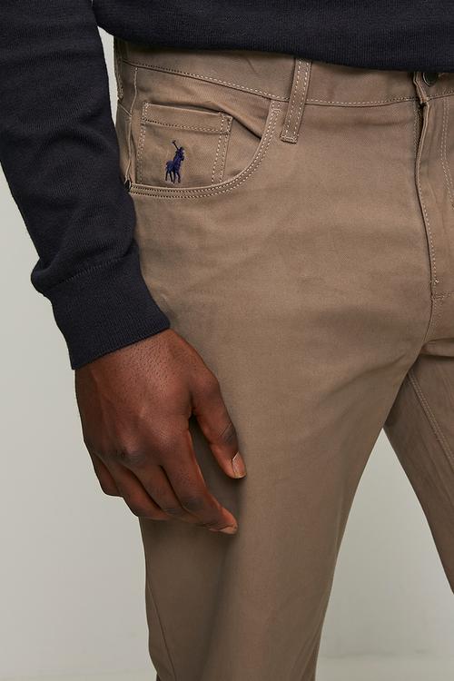 Ethan Essential 5 Pocket Trouser - Taupe