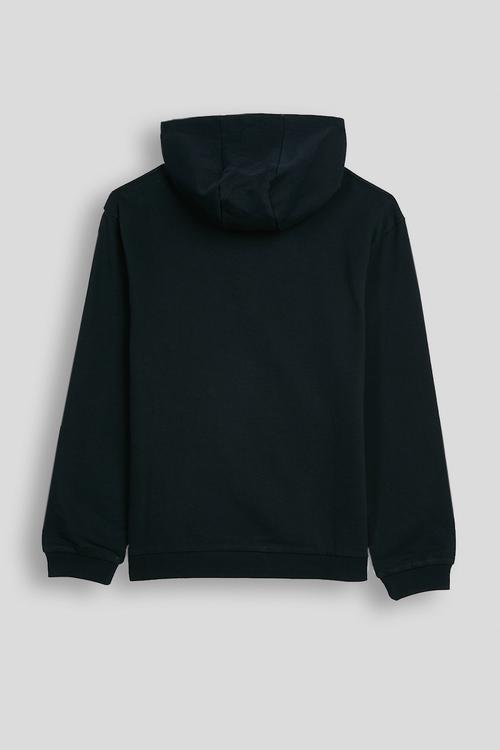Boys william embroidered hoody - navy