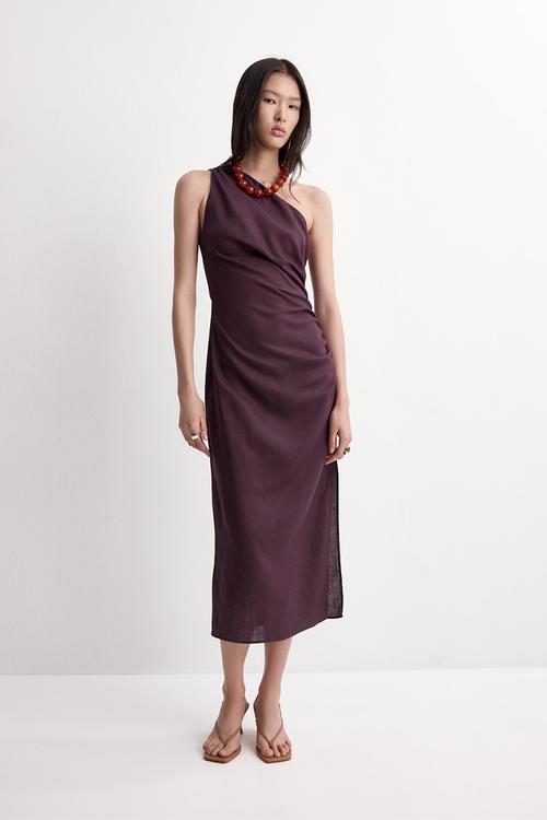 Dress naty - dark red