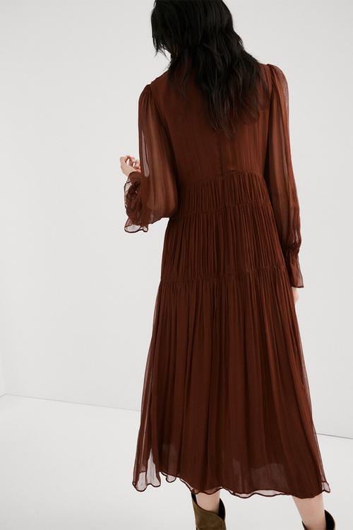 Dress sienna- dark brown