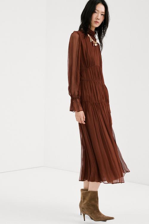 Dress sienna- dark brown