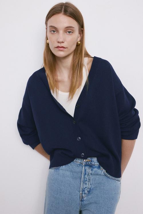 Cardigan brunins - navy