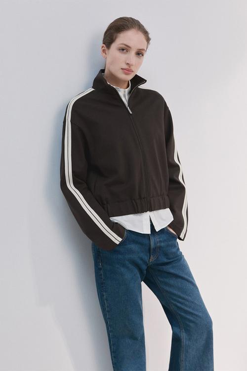 Sweatshirt tri - brown