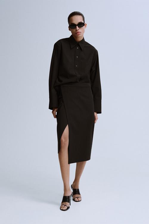 Skirt aura - dark brown