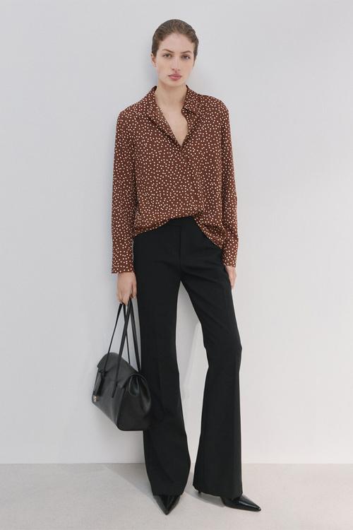 Shirt basic- medium brown