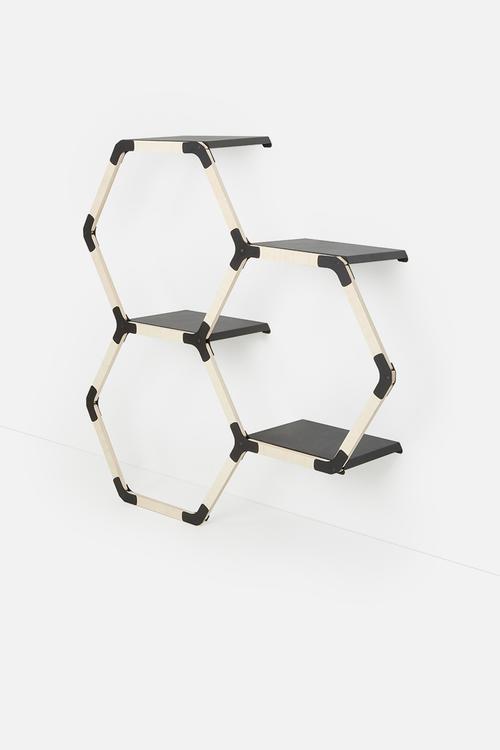 Octo trio wall shelf