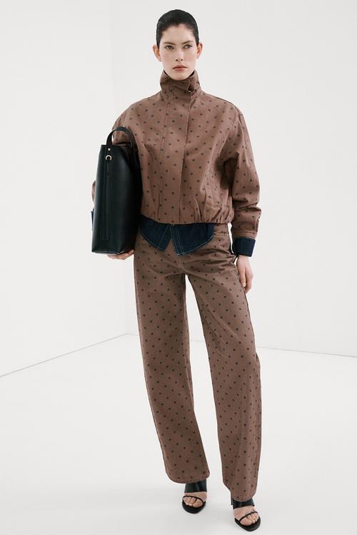 Jeans dots- dark brown