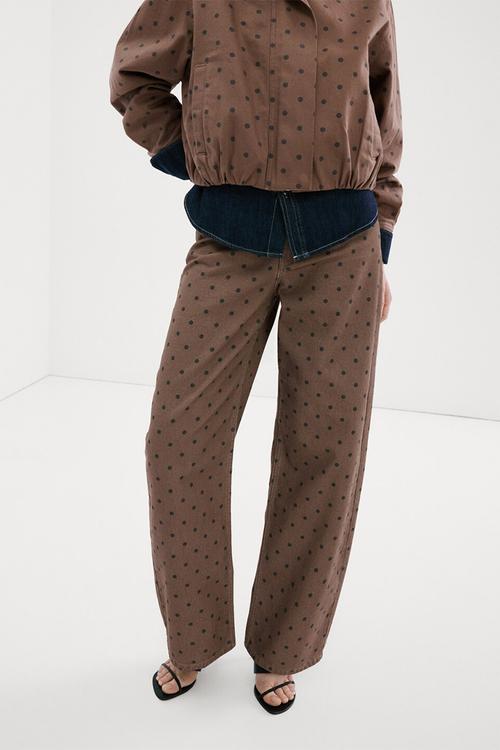 Jeans dots- dark brown