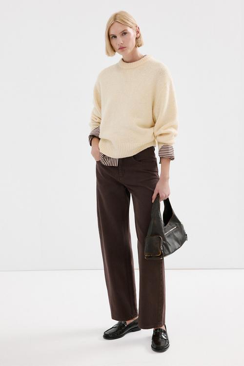 Jeans bet - dark brown