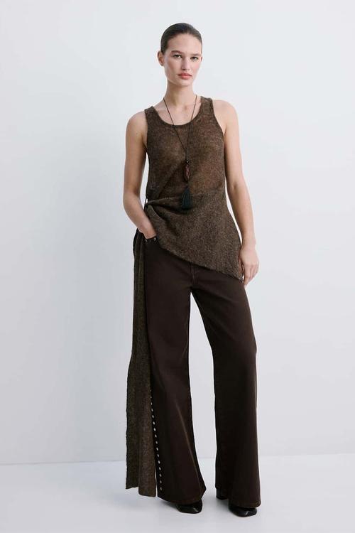 Jeans studs- dark brown