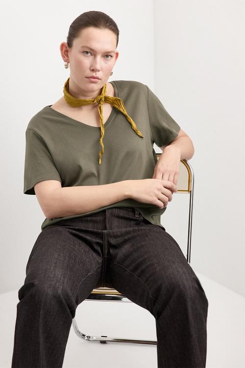 Plus t-shirtritapi - khaki