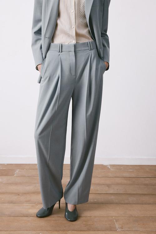 Trousers nat- medium blue