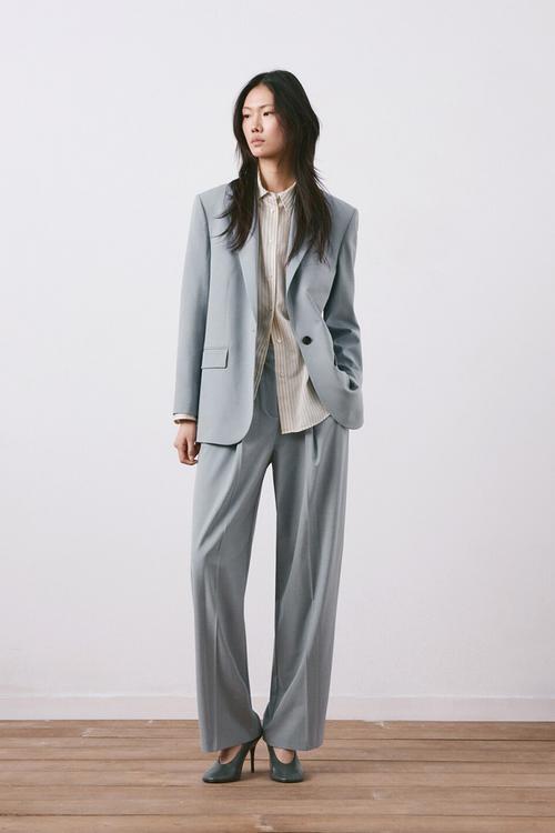 Trousers nat- medium blue