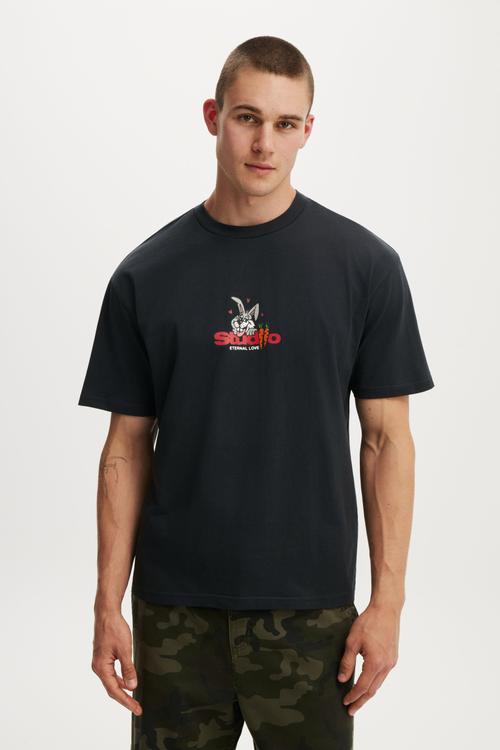 Everyday Fit Graphic T-Shirt - Washed Black / Carrots