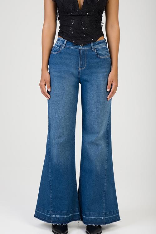 Gia Wide Leg Jeans  - Medium Vintage