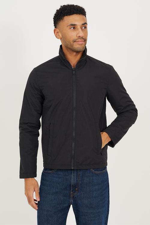 Zip Through Jacket - Black