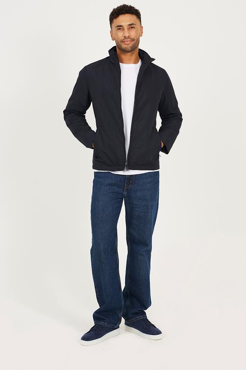 Zip Through Jacket - Navy