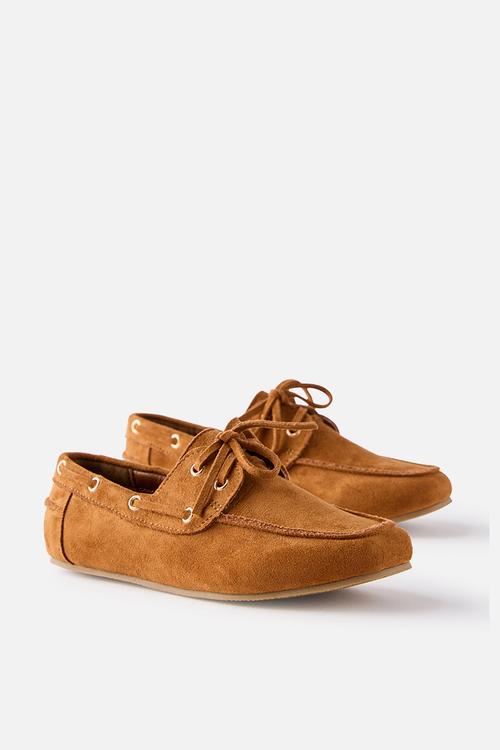 Kids Boat Shoe -Tan