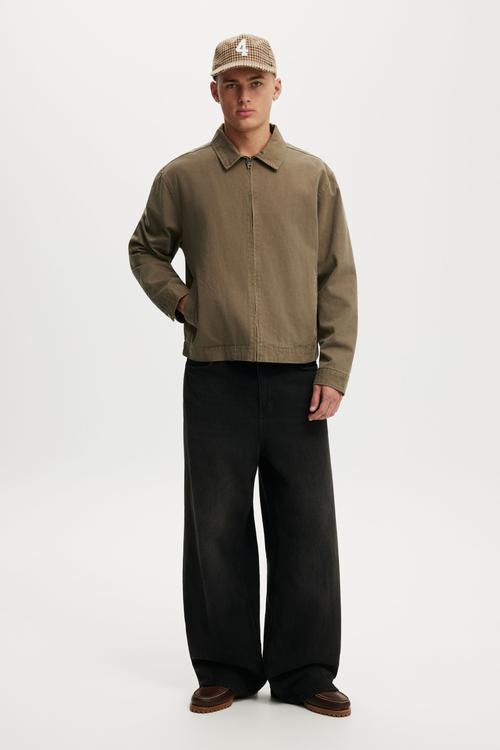 Harrington Jacket - Washed Khaki