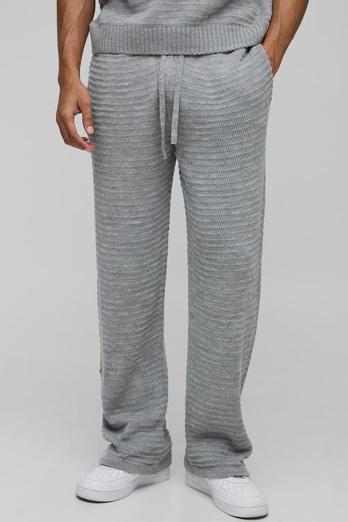 Regular Fit Knitted Jogger - Grey