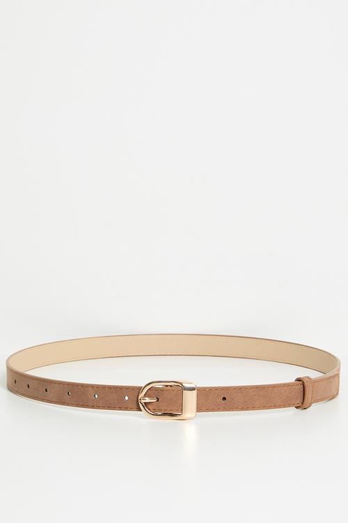 Billie Skinny Belt - Brown