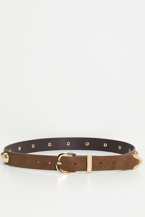 Azra Studded Belt - Brown