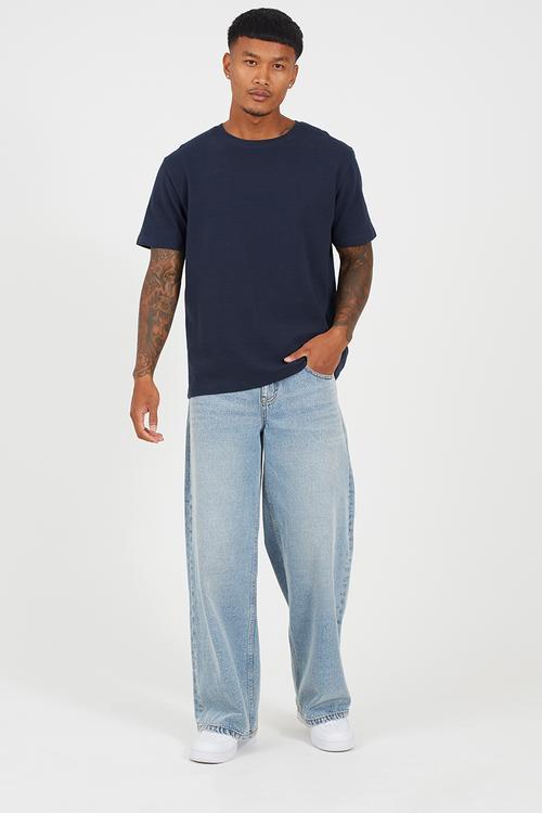 Crew Neck Tshirt  - Navy