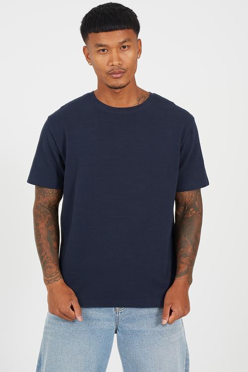 Crew Neck Tshirt  - Navy