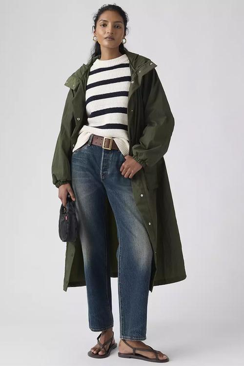 Simone bubble parka long - greens