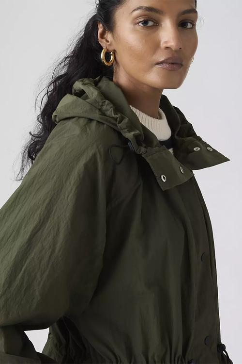 Simone bubble parka long - greens