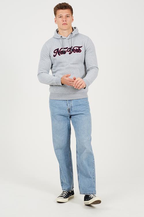 Overhead Crossover Hoodie - Lt Grey Marl