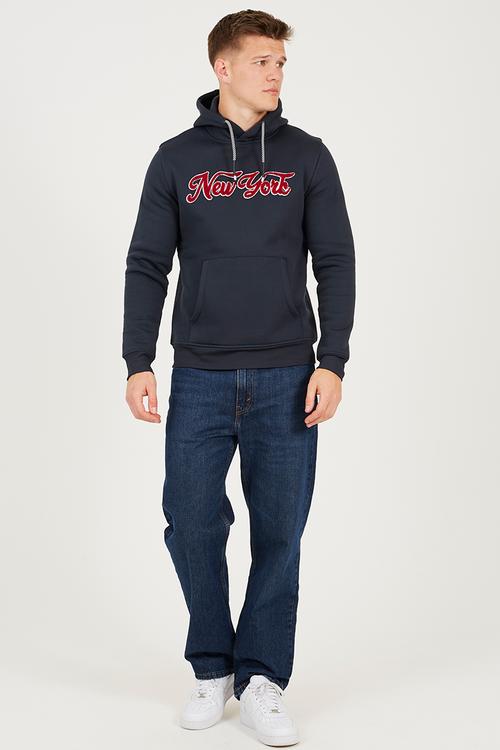 Overhead Crossover Hoodie - Navy