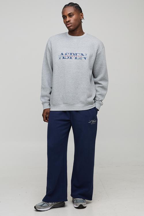 Oversized Aspen Sweatshirt - Grey Marl