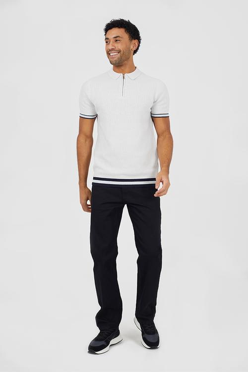 Straight Fit Denim Jeans - Black Long Length