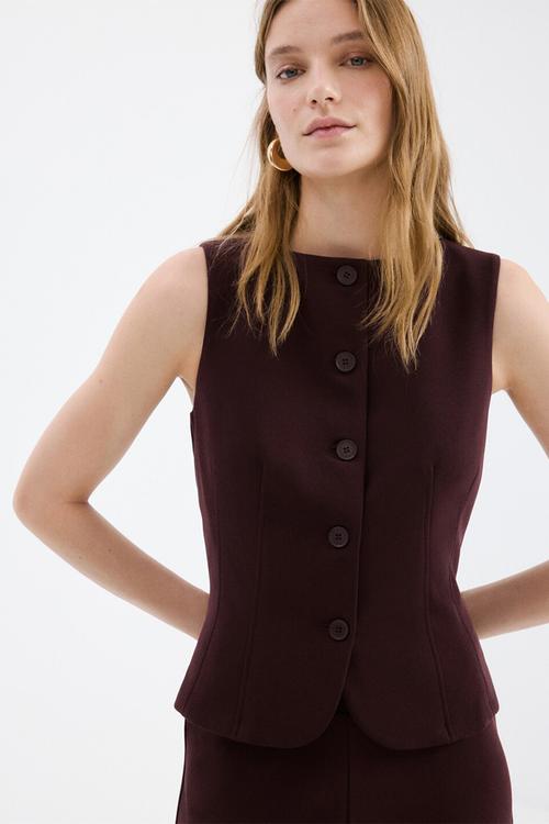 Vest avay - dark red